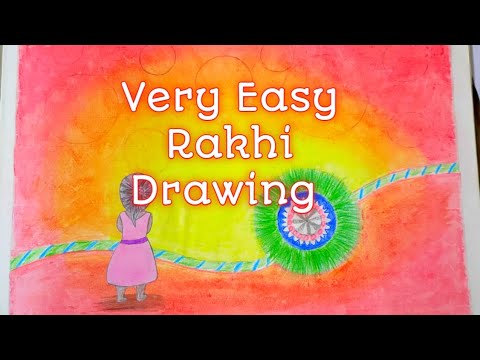 Easy Rakhi Drawing // How to Draw Rakhi