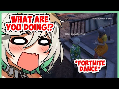 Cecilia can't stop laughing after see Grandma can't stop dancing 【Cecilia/HololiveEN】