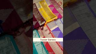 Elegant woven semi Tussar sarees in festive colours. WhatsApp 9100062127 #semitussarsarees #tussars