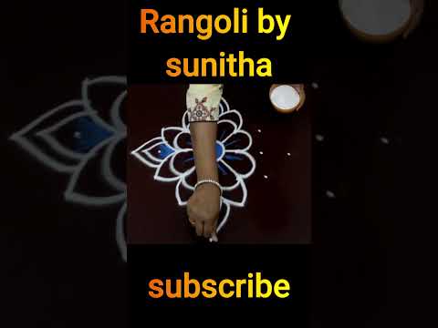 Easy rangoli #rangoli #indianart #muggulu #suneetha