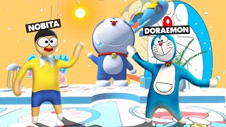 DORAEMON And NOBITA Took Challenge To Find New Gadgets In HFF !!!