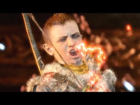 God of War PS4 - Atreus uses Spartan Rage