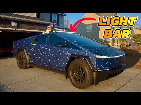 Cybertruck Light Bar? Yes, you NEED it! (Plus more Accessories)