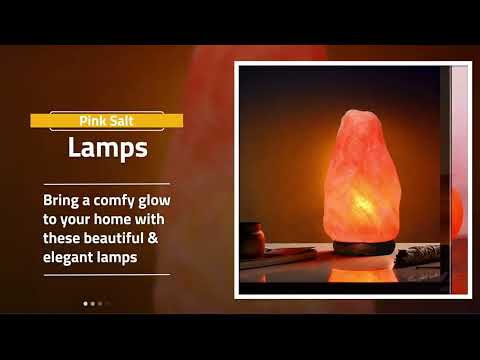 Apex Global Natural Himalayan Salt   Rock Crystal Cube Shaped Lamp with Dimmer Switch and Extra Bulb