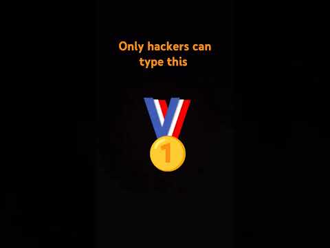 Only hackers can type this 😎