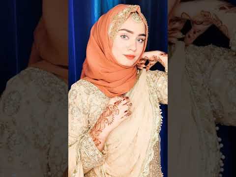 Party Wear Hijab Style 2024 || Pakistani Party Dresses With Hijab #hijab #shorts