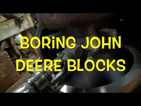 Boring 2 Cyl. John Deere Blocks