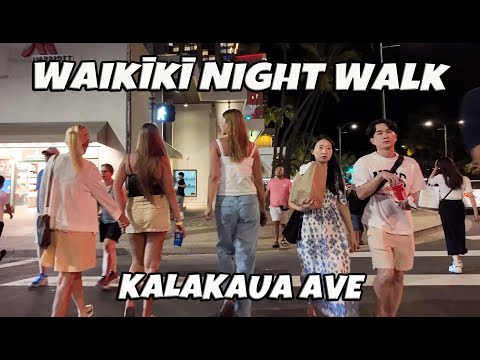 Waikiki Night Walk | Kuhio Beach Hula Mound | Kalakaua Ave November 27, 2024