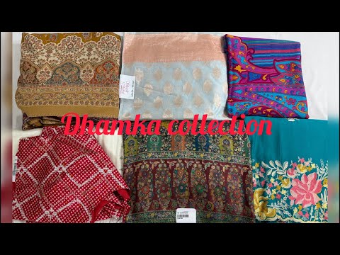 Dhamka collection woollen suit and saree