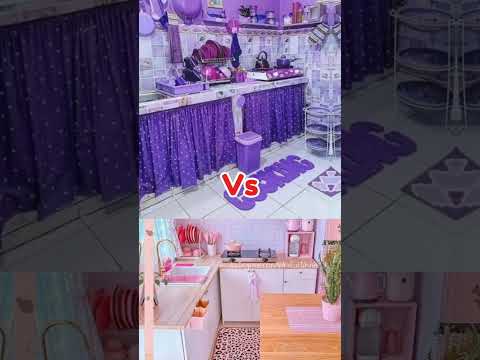 Kalian pilih dapur pink atau ungu?