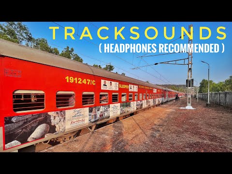 TRAIN JOURNEY SOUNDS | LHB Tracksounds + ALCO Sounds | High Speed Konkan Railways | Feb 2022