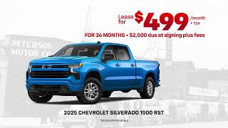 Peterson Chevrolet Lease Offers!