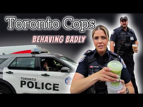 Toronto Cop Gives Me The Finger While Sucking Down A Frappe- Toronto, Ontario