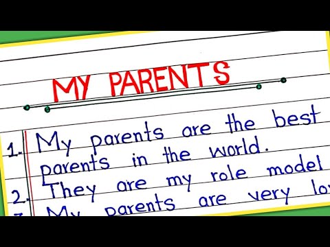 10 Lines on My parents in English || Essay on My Parents in English