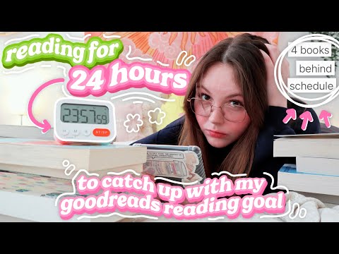 24 hours of reading to catch up with my goodreads reading challenge ⏰👀📚