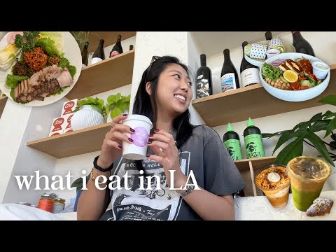 what i eat in LA | matcha, cafe hopping, korean food, birthdays, pastries, new iphone 15, acai bowls