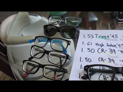 CR-39 vs High Index vs Polycarbonate vs Trivex Glasses Comparison