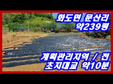 강화부동산 초지대교 약10분 화도면토지 약239평 강화도토지 강화도부동산