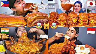 VERY HUNGRY MUKBANGERS FROM ALL AROUND THE WORLD!😵🤯😵