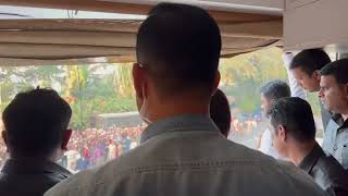 Salman Khan Birthday 2022 at his house fans gathering