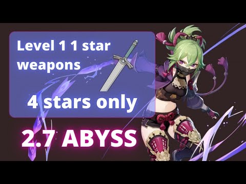 ABYSS 2.7 - level 1 1 star weapons, 4 stars units only challenge