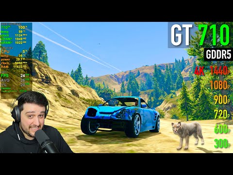 GTA 5 on the Fastest GT 710 - Still Painful!