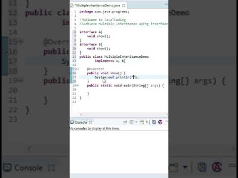 Solve the Problem of Multiple Inheritance in Java 🤔🤔#shorts #javatcoding #errors #solutions