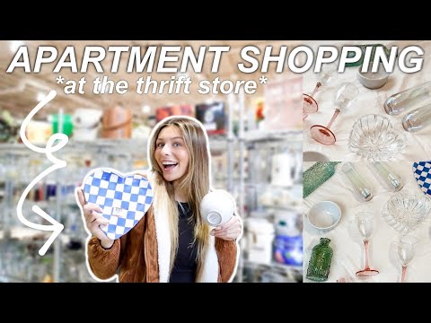 SHOPPING FOR MY NEW APARTMENT | trying to thrift aesthetic decor for my new space