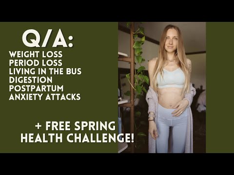 Q/A | pregnancy weight gain, living in the bus, period loss, travel snacks + more!