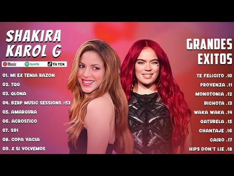 KAROL G Y SHAKIRA 2023 - MEJORES CANCIONES 2023 - MIX CANCIONES 2023 - MIX REGGAETON 2023