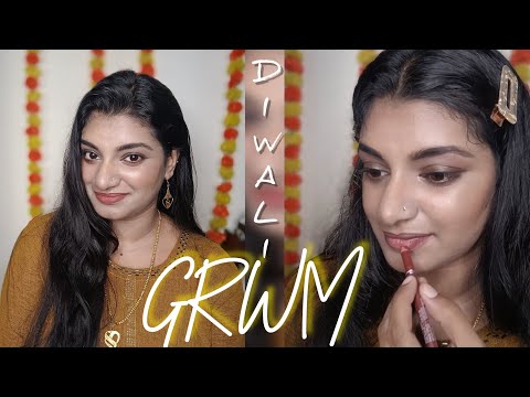 Get Ready with Me🤎 Diwali 🪔 Easy makeup tutorial in minutes 🪔