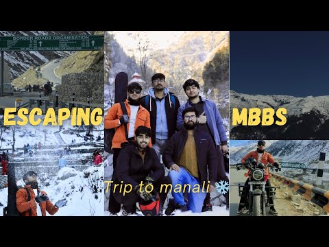 ESCAPING MBBS -Manali Trip❄️ #neet2024 #neetcutoff #slbsgmc #update #mbbslife #trending #viralvideo