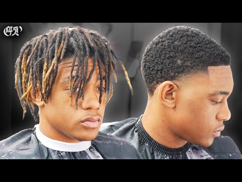 🔥 CHANGED HIS LIFE! High School Senior Crazy Transformation From 2-year dreads to a Fresh High Taper