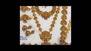 Latest one gram gold bridal sets collection with price and order to 9704374757 // C88