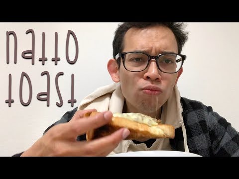 Trying Natto Cheese Toast