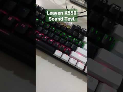 Leaven K550 Red switch keyboard sound test