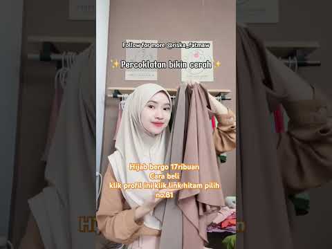 hijab bergo 17ribuan #hijabbergo #bergodaily #shopeehaul #bergomurah 8.5