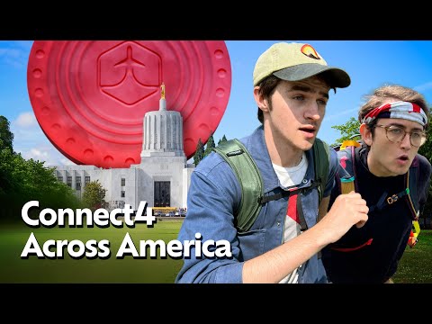 Flying 1,200 Miles to Ruin Our Boss' Plan - Connect 4 Across America