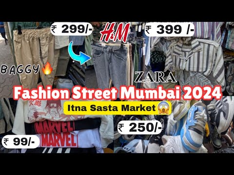 Fashion Street Mumbai 2024 / Itna Sasta Market 😱 / H.M & ZARA Rs.299/- / Hrutik kadam