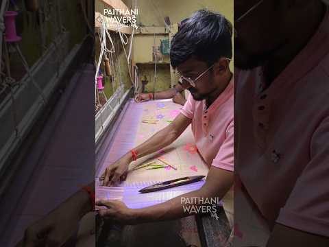 Making of Silk Saree Pallu #traditional #pallu #making #silk #saree #design