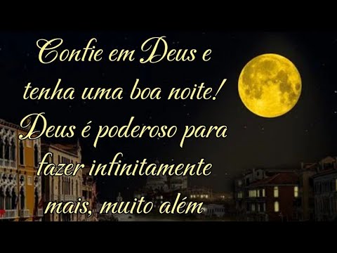 Linda mensagem Boa noite/ abençoada Noite ✨🍀