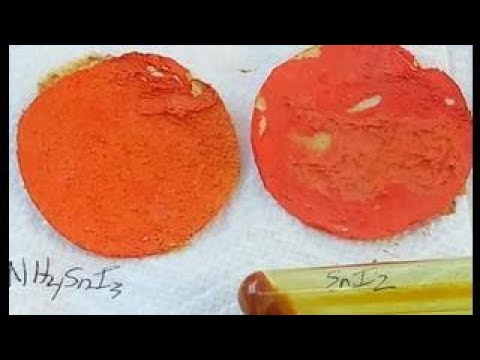 Tin(II) Iodide & Ammonium Triiodostannate(II) #beginnerschemistry #amateurchemistry #homelab