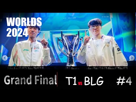 Worlds 2024 - T1 vs BLG - Grand Final Game4 中華巨龍vs鎖鏈的faker geng只有一個 #faker