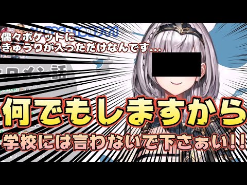 きゅうりの万引きがバレてしまう白銀騎士団長【白銀ノエル/ホロライブ】