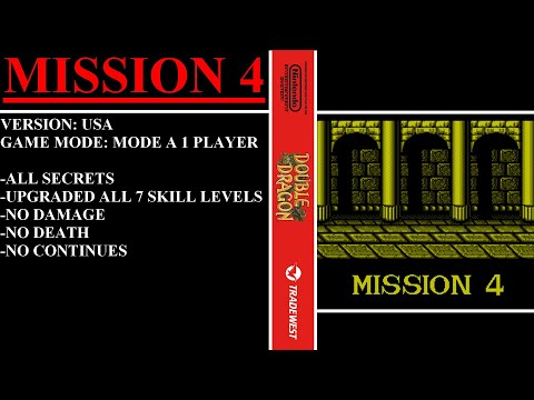 Double Dragon [USA] (NES) - (Mission 4 - The Hideout | Ending)