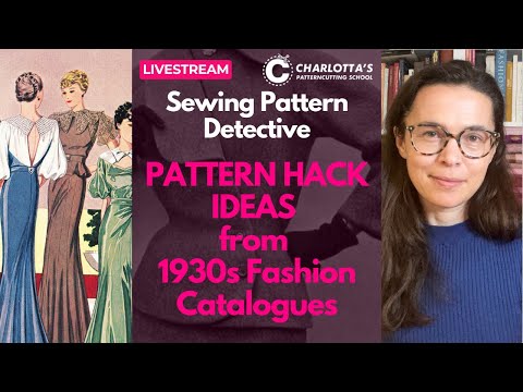 Pattern hack ideas from 1930s/1940s Vintage Fashion + Sewing patterns