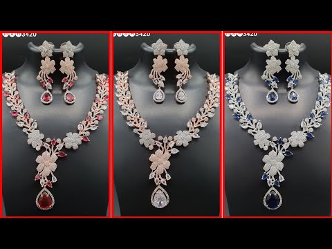 "Timeless Beauty: A Delicate Diamond Necklace and Stud Set"(SS Style Corner,,,2025)*',,