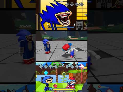 FNF Shin Sonic Tapes Original Vs Roblox - Friday Night Funkin #fnf #sonic #animation #roblox