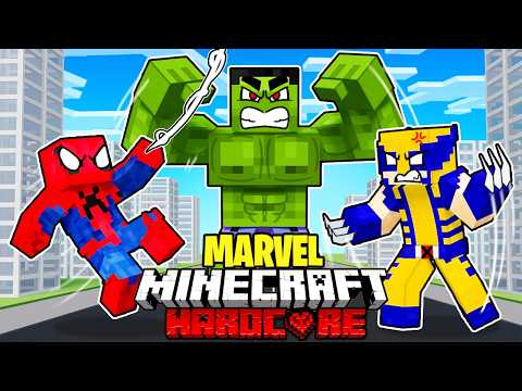 100 Players Simulate MARVEL in Minecraft...