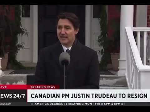 Justin Trudeau resigned as Canada’s PM on Monday, citing growing challenges.